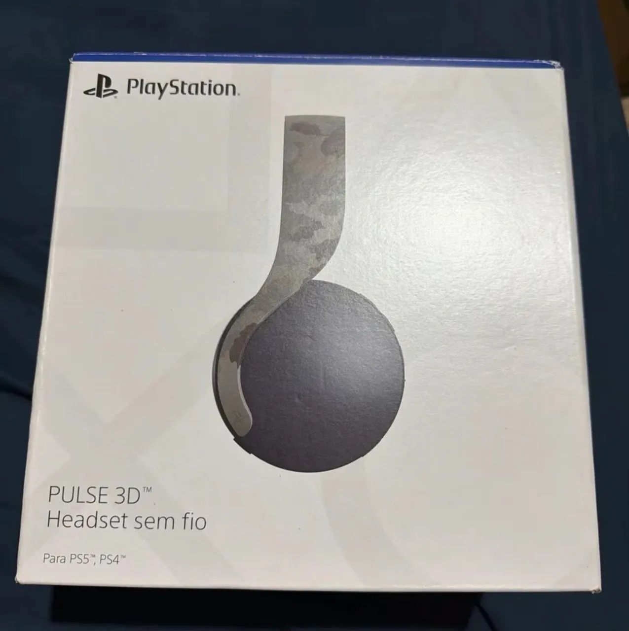 Headset Sony PULSE 3D Gray Camouflage - Estado de Novo | Completo na Caixa - Foto 2