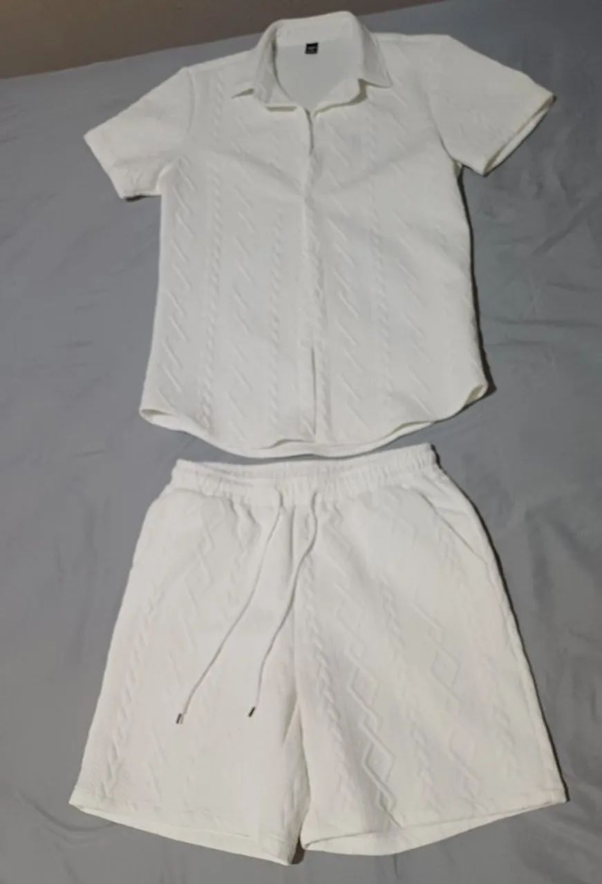 Conjunto branco masculino shein M