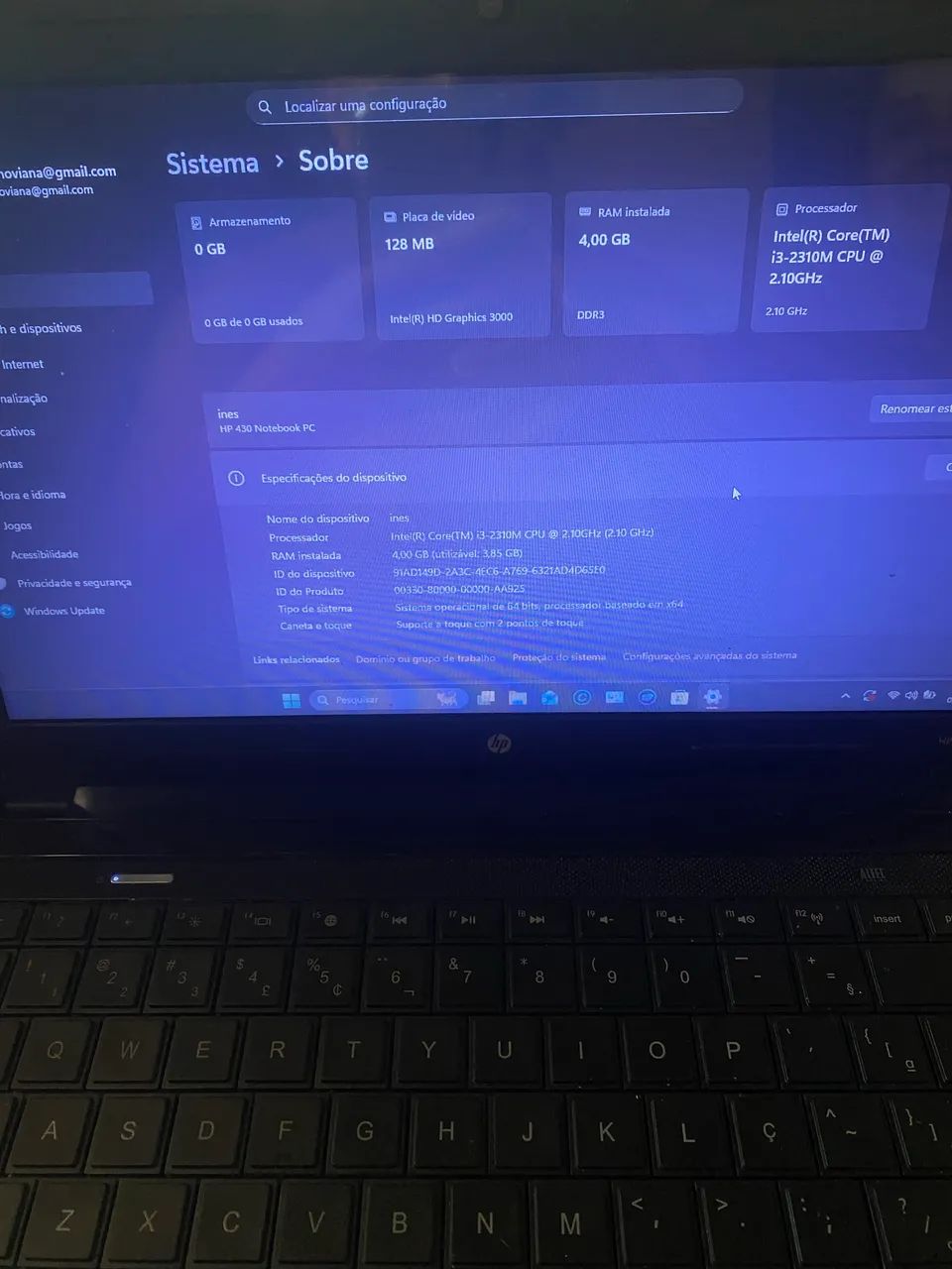 Vendo Notebook HP 430, funcionando normalmente e pronto para uso. - Foto 3