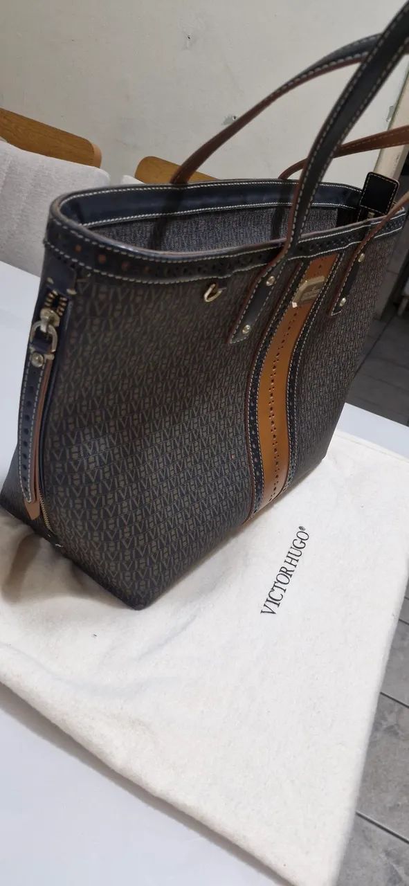Bolsa couro Vitor Hugo original - Foto 3