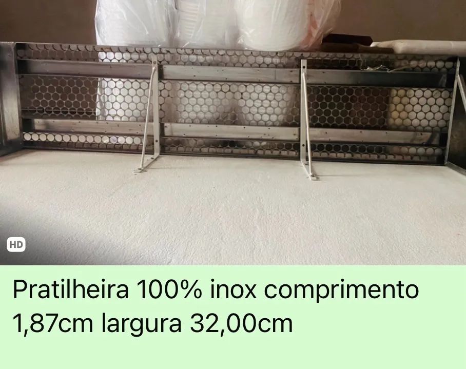 Prateleira em 100% inox  - Foto 2