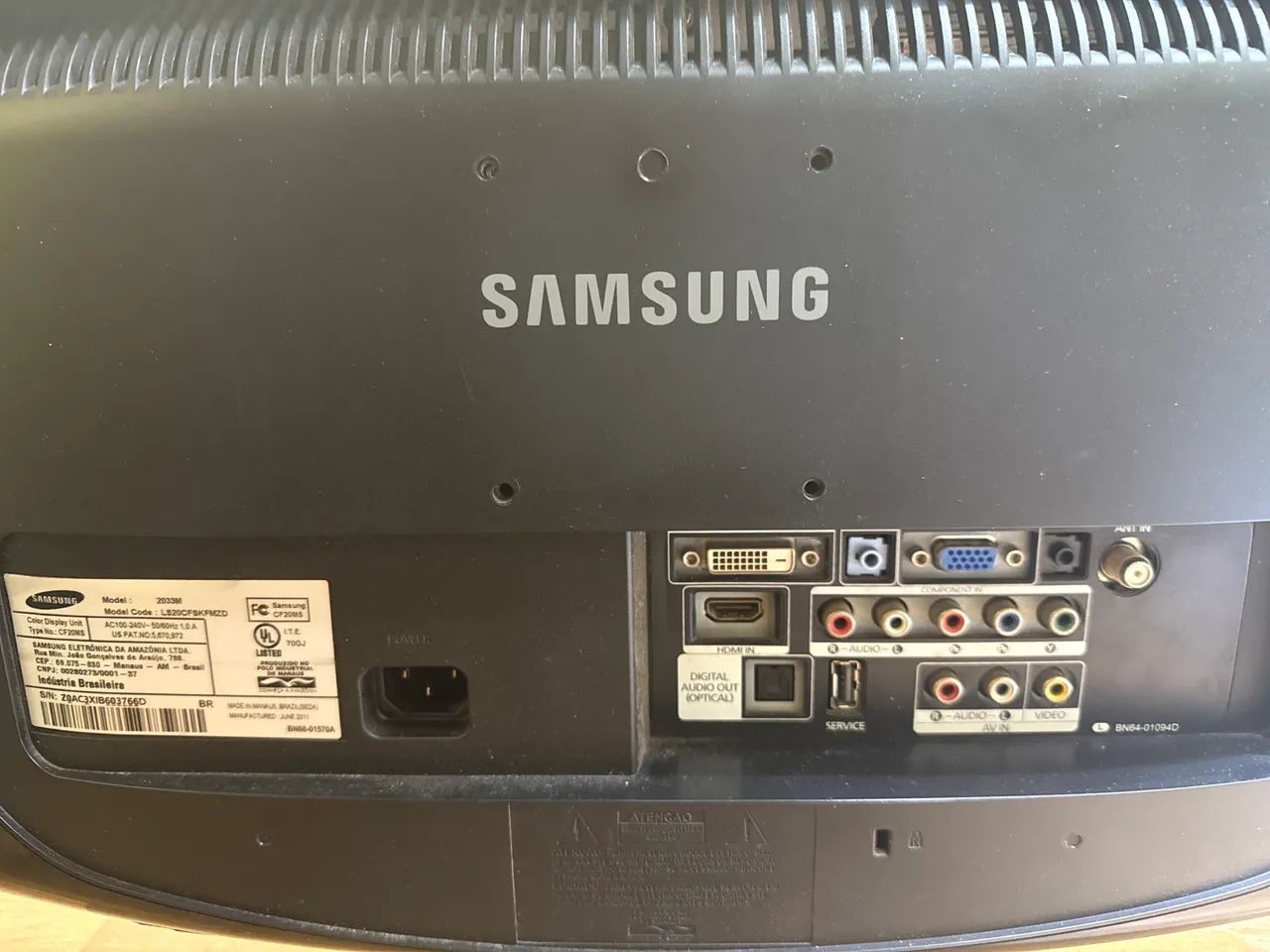Samsung SyncMaster 2033M 20 poleg com TV integ 1600 × 900 pixels,  - Foto 3