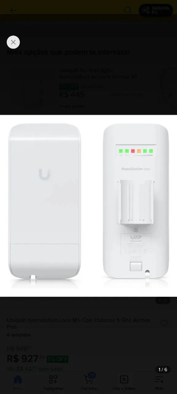 Vende se Antena Nano loco e antenas Intelbras 
