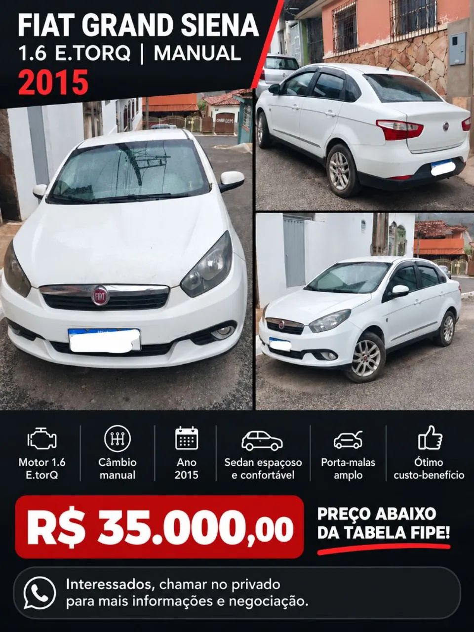 Fiat Grand Siena ESSENCE 1.6 FLEX 16V 2015
