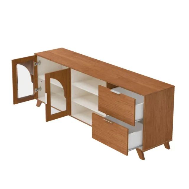 Lançamento!! Rack até 75? Murano Cinamomo/Off White 180cm  - Foto 5