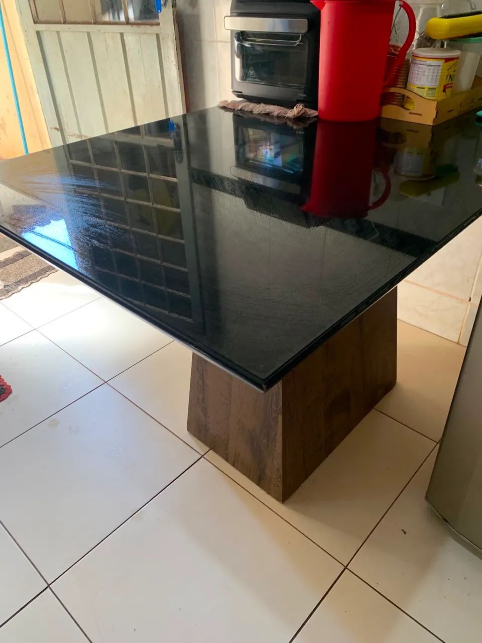 Mesa de Jantar tampo de Vidro - Foto 2