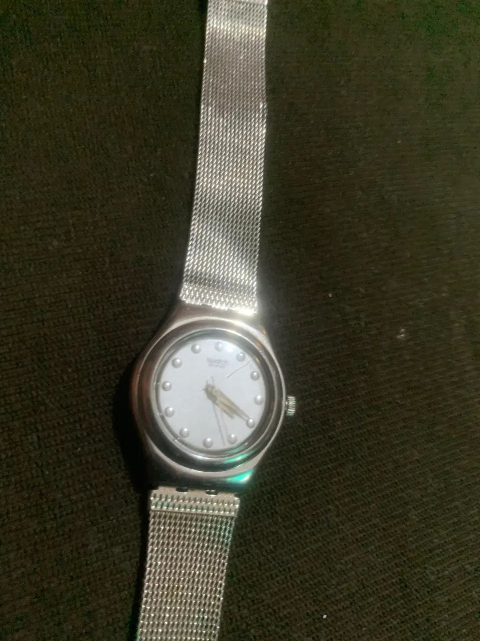 Relógio swatch feminino antigo aço / parado - Foto 5