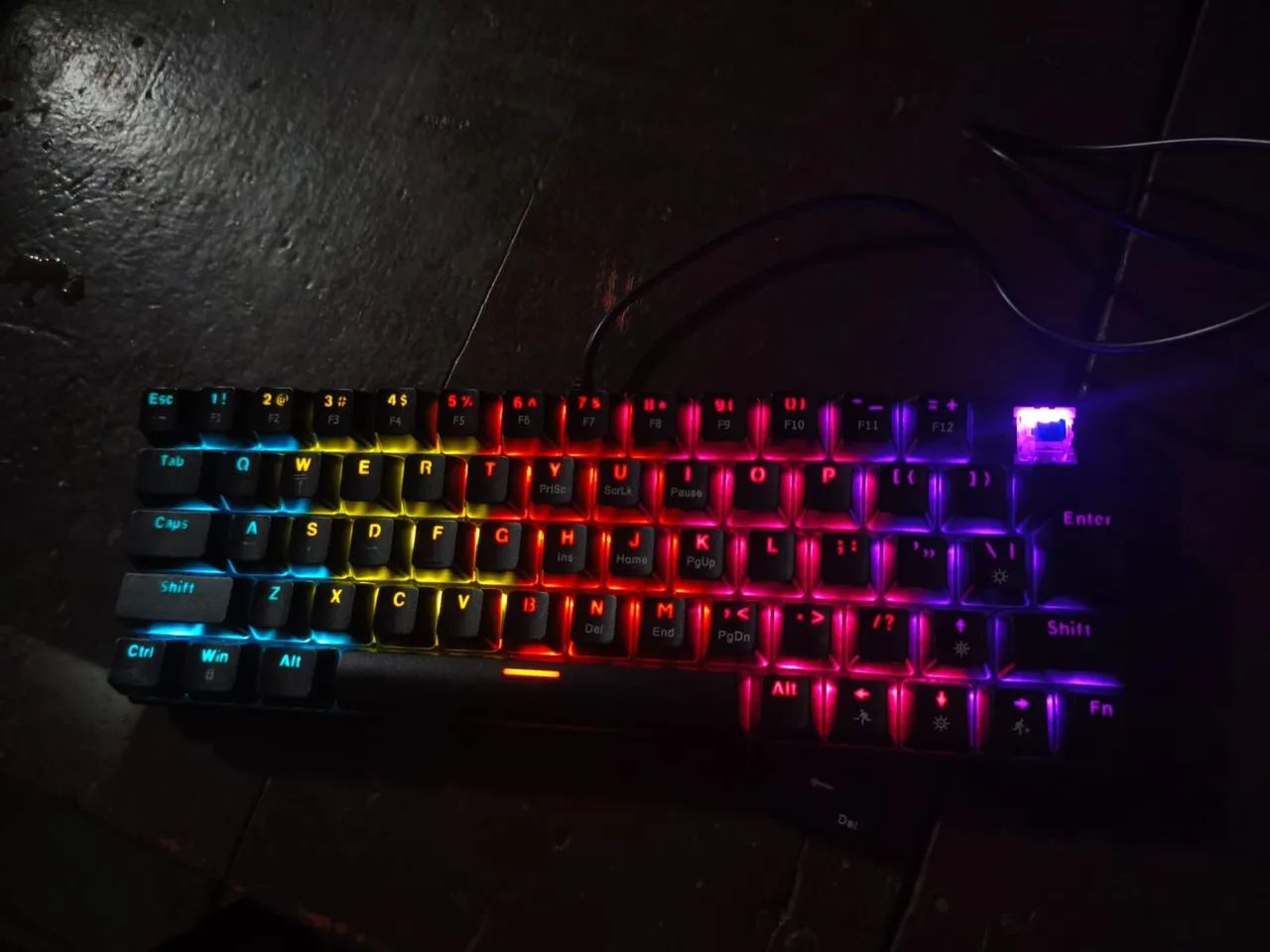 Teclado mecânico 60% Switch Blue  - Foto 2
