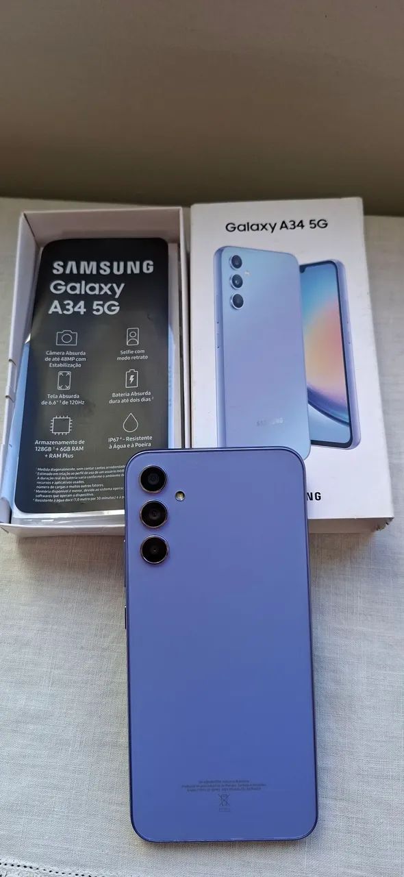 Samsung Galaxy A34 5G [128GB] - Violeta - Foto 3