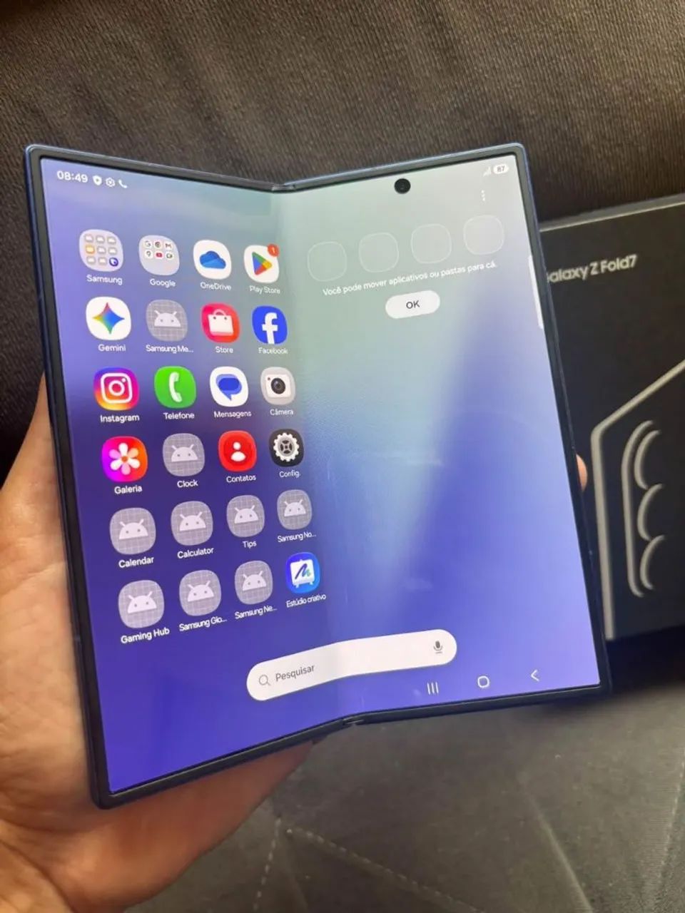 GALAXY Z FOLD 7 - 1TB - ZERADO COM CAIXA E NF - ACEITO TROCAS - Foto 2