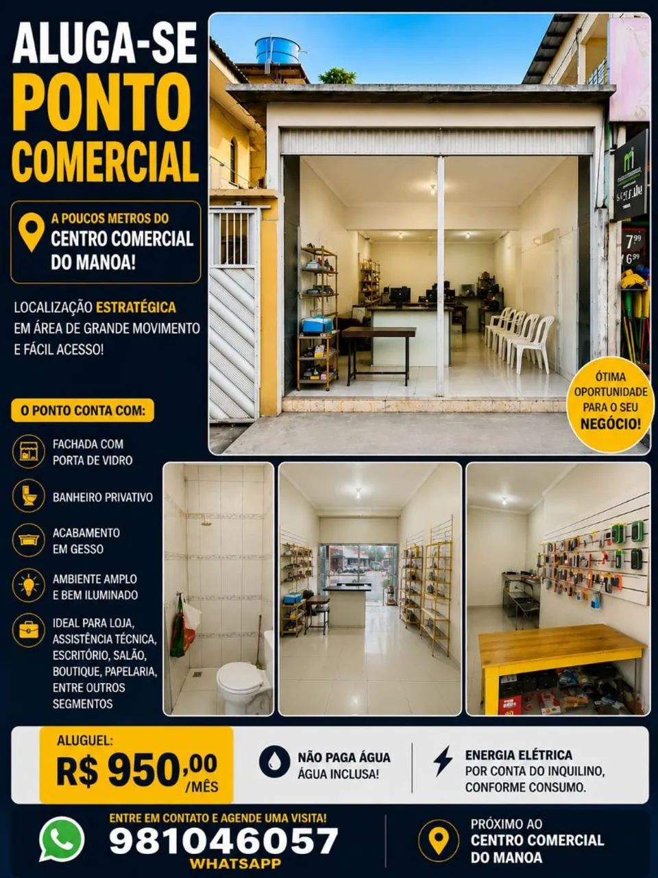 Aluguel ponto comercial 