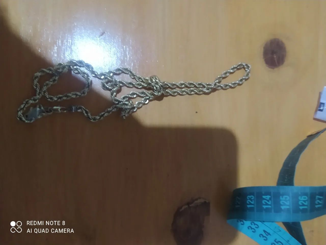 Cordão de ouro cartier