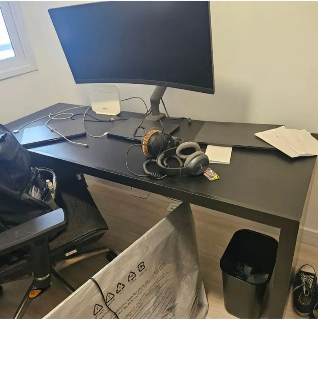 Mesa escritório preta - Foto 3