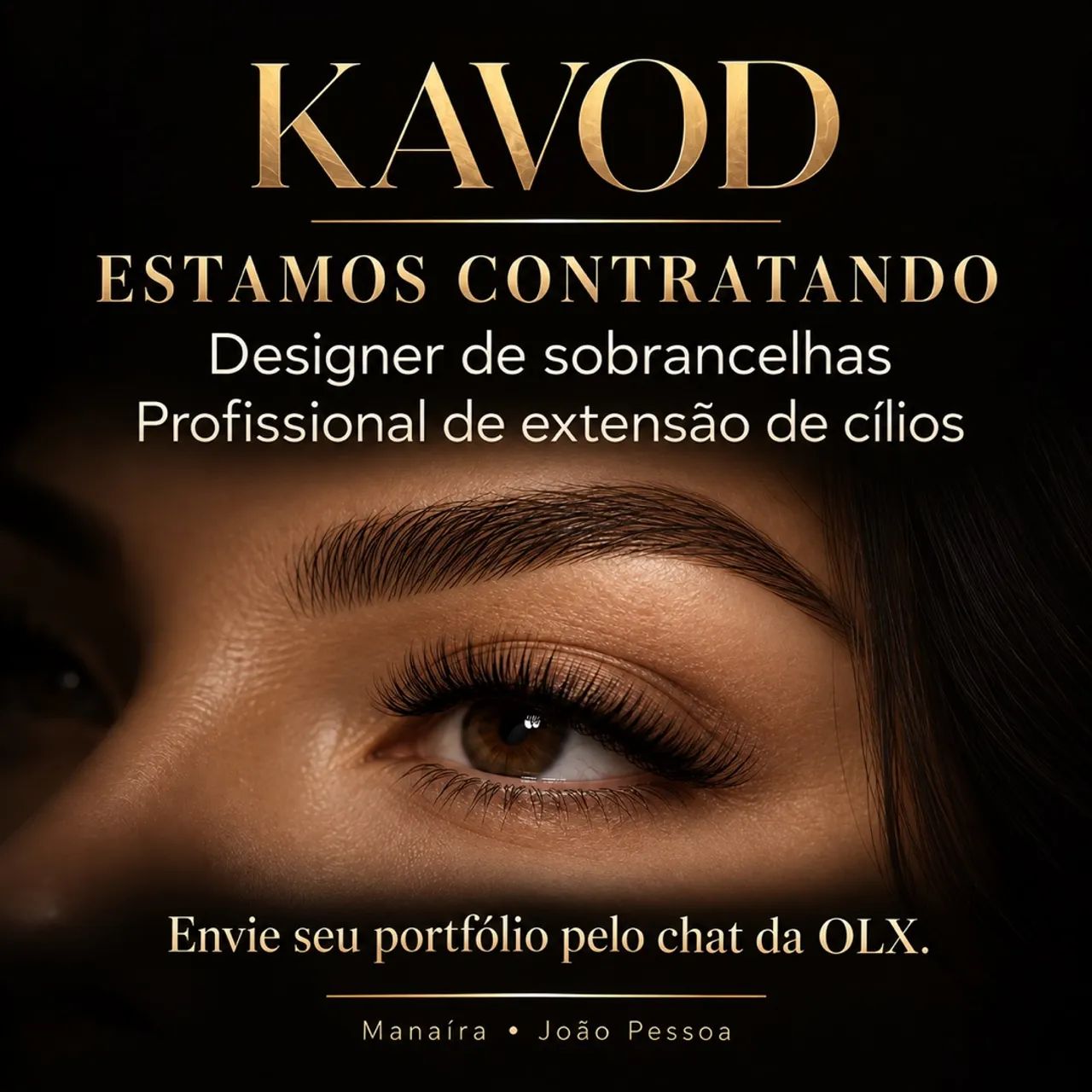 CONTRATA-SE DESING DE SOBRANCELHAS 