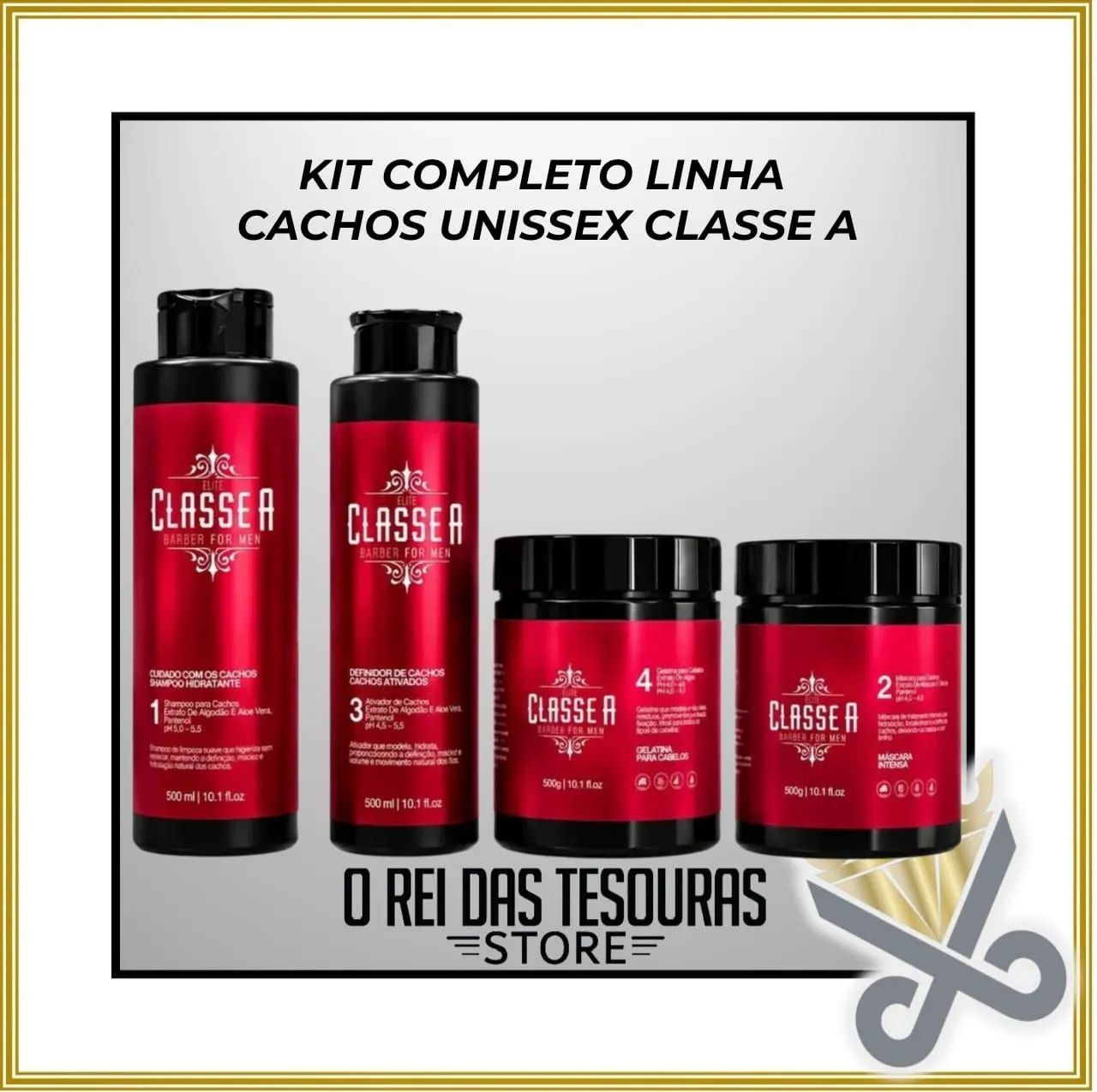 Kit para cabelo cacheados