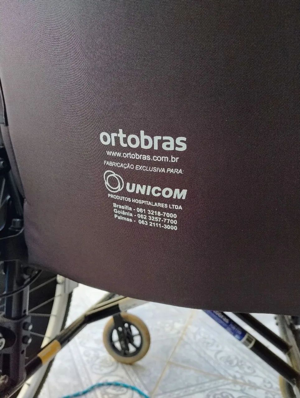 Cadeira de rodas ortobras reforçada reclinavel  - Foto 3