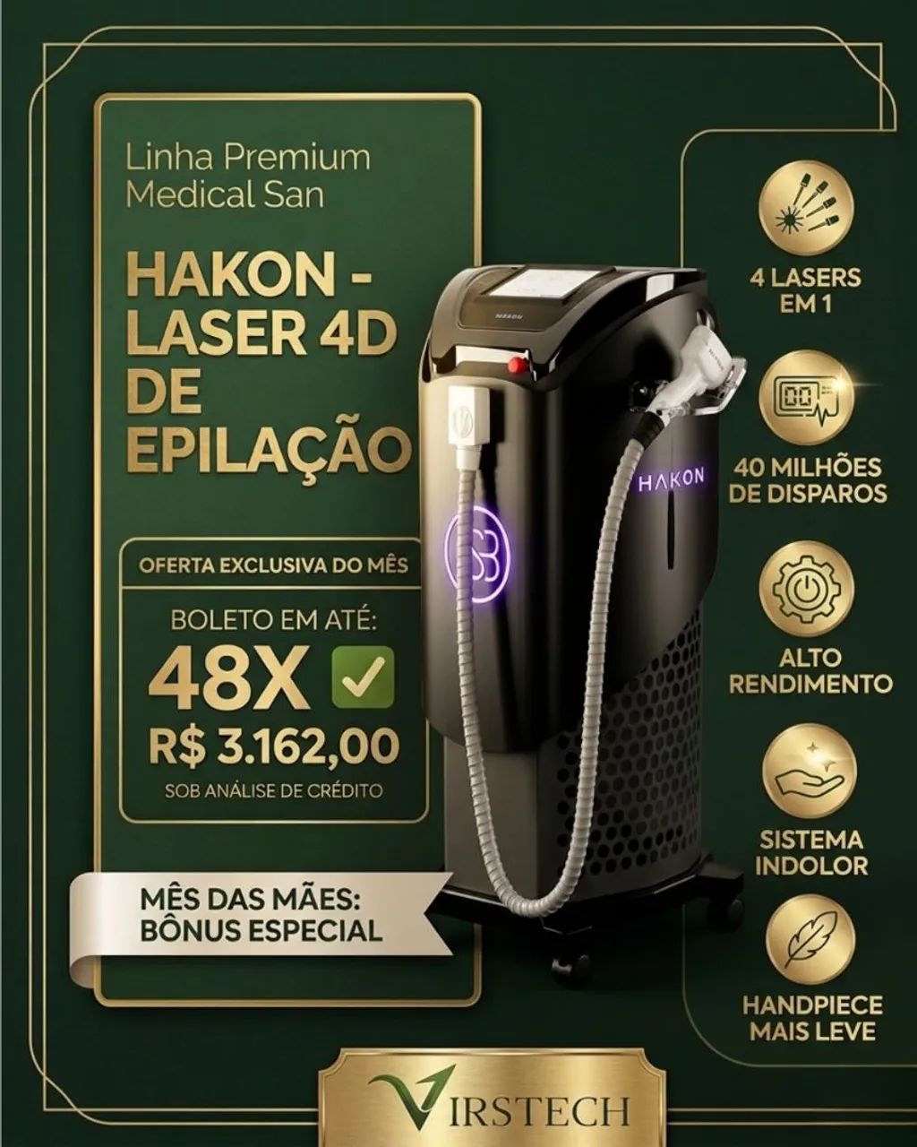 Hakon laser 4d Depilação 