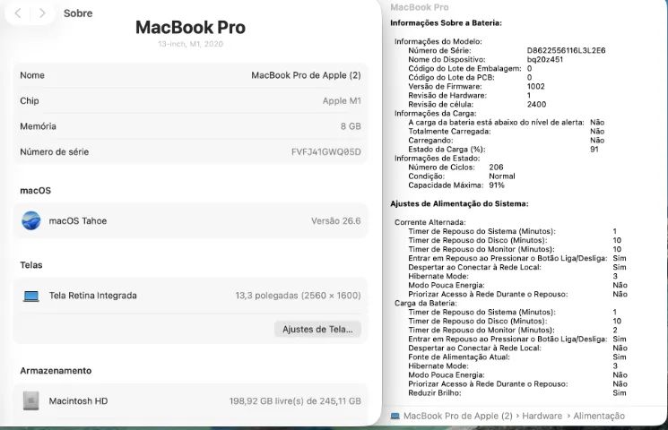 Macbook Pro M1 Touch Bar - 2020 (M1/8G/256G) 13,3 Polegadas - Foto 2
