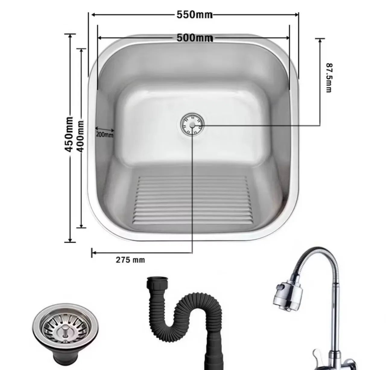Cuba de inox lavanderia - R$100,00 - Foto 4