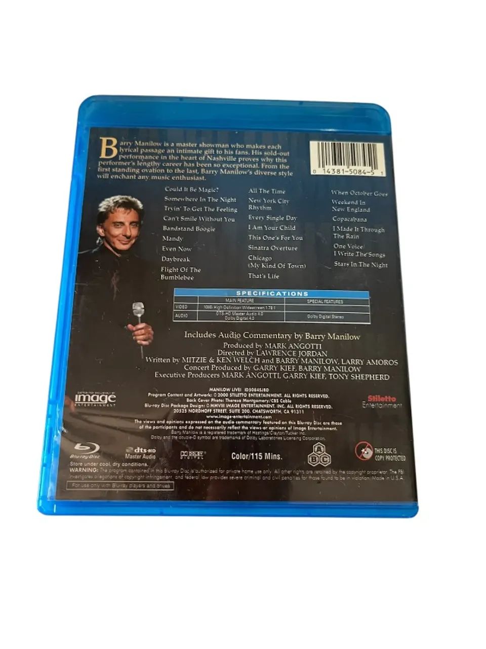 Blu-ray Manilow Live 24 Top Hits - Foto 3