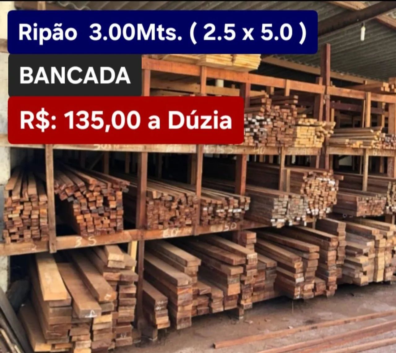 Tábua de Azimbre 3.00Mts. BANCADA + Ripão + Caibro + Pernamanca + Madeiras de Terra Firme - Foto 2