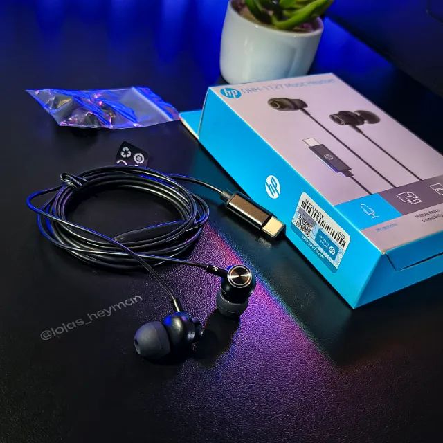 Fone de Ouvido USB-C HP DHH-1127 In Ear com Microfone Som de Qualidade - Foto 4
