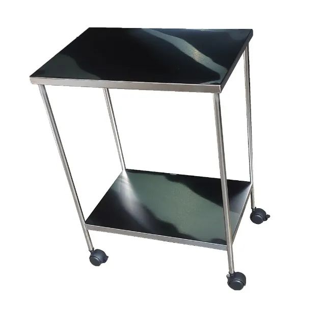 Mesa Auxiliar Em Aço Inox 40x60x80cm