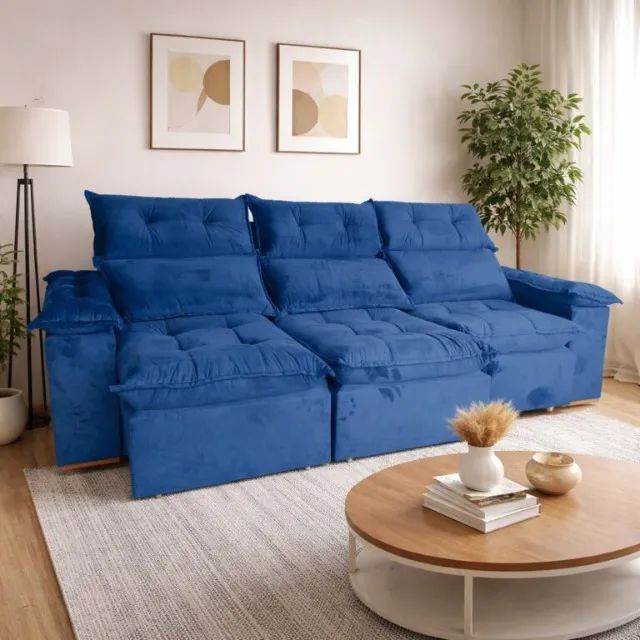 Sofá Retrátil e Reclinável Imperial 2,75 m  Novo!  Pronta Entrega! - Foto 3