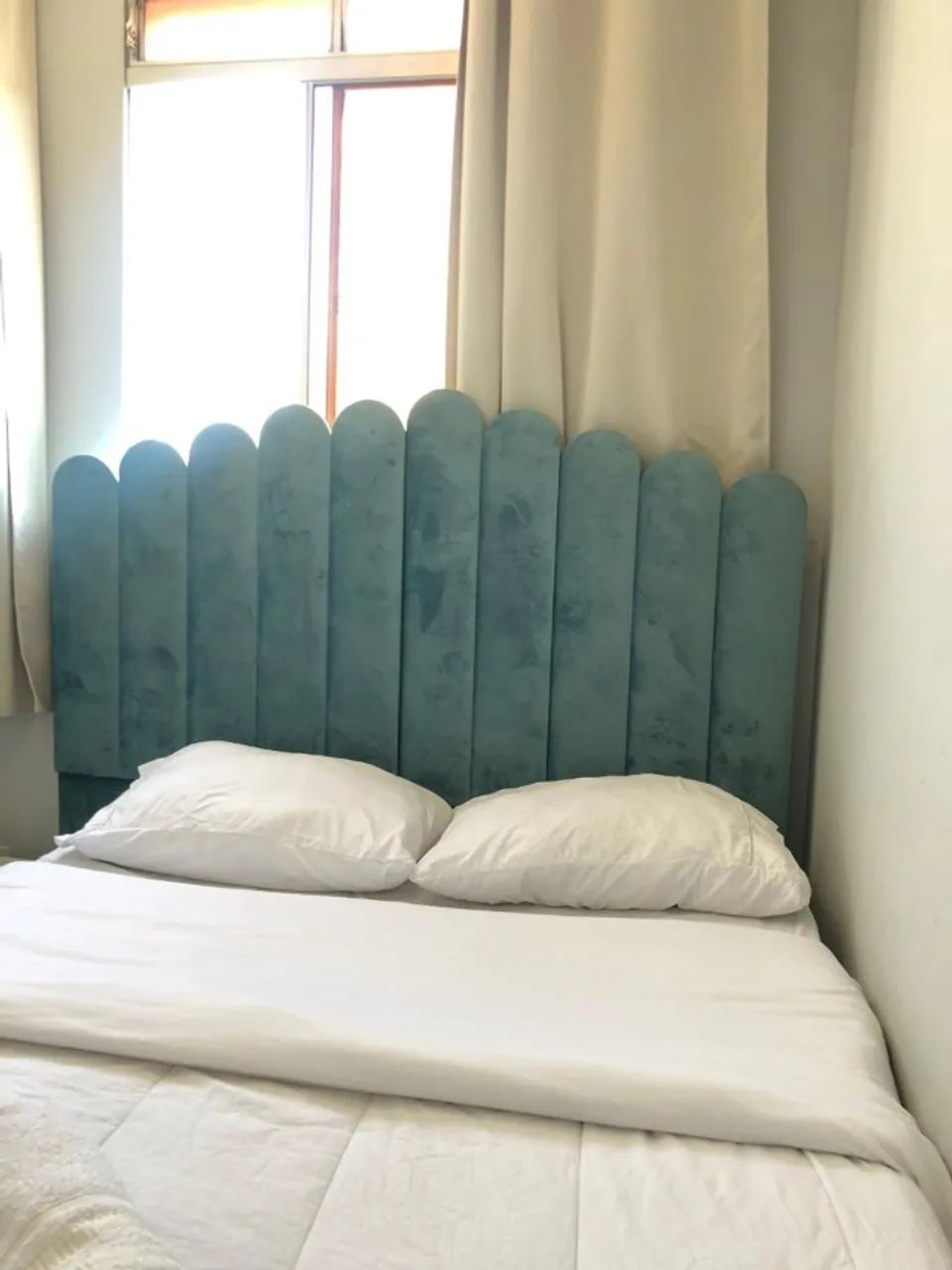 Cabeceira estofada cama casal  - Foto 4