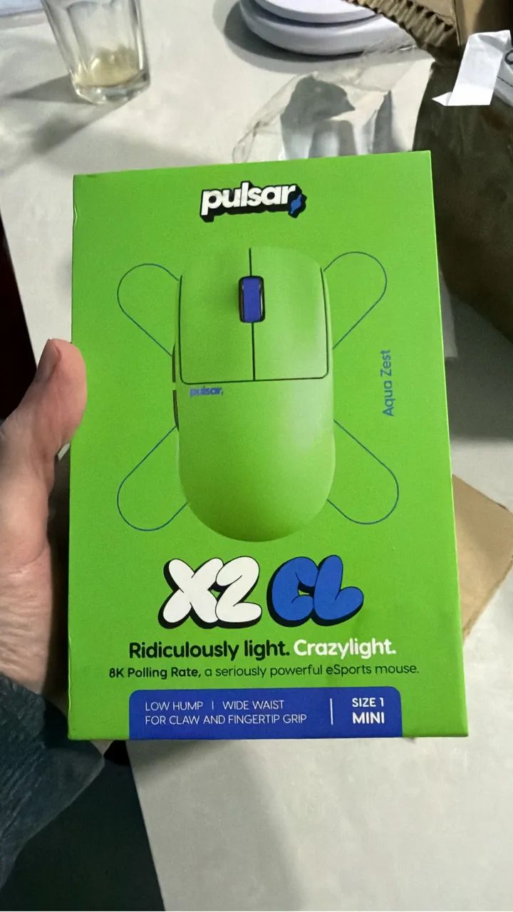 Mouse Pulsar X2 Crazylight Mini Acqua Jest - Periféricos e