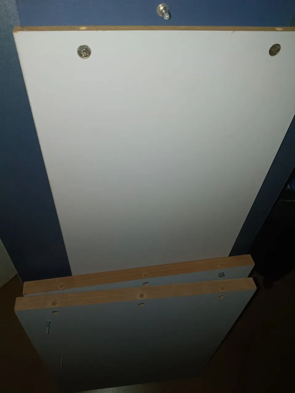 Mesa de Escritório Azul -  Já Desmontada - Foto 2