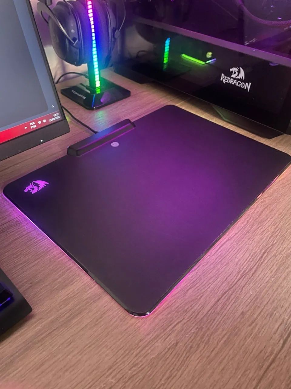 mousepad redragon epeius rgb gamer - Foto 3