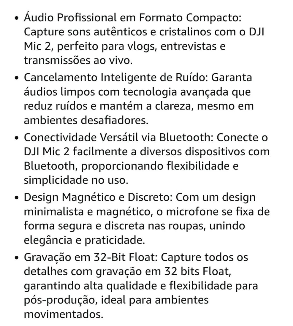 Microfone DJI Mic 2 (2 TX Microfone + 1 RX Receptor + 1 Case de carregamento) BR - DJI116 - Foto 5