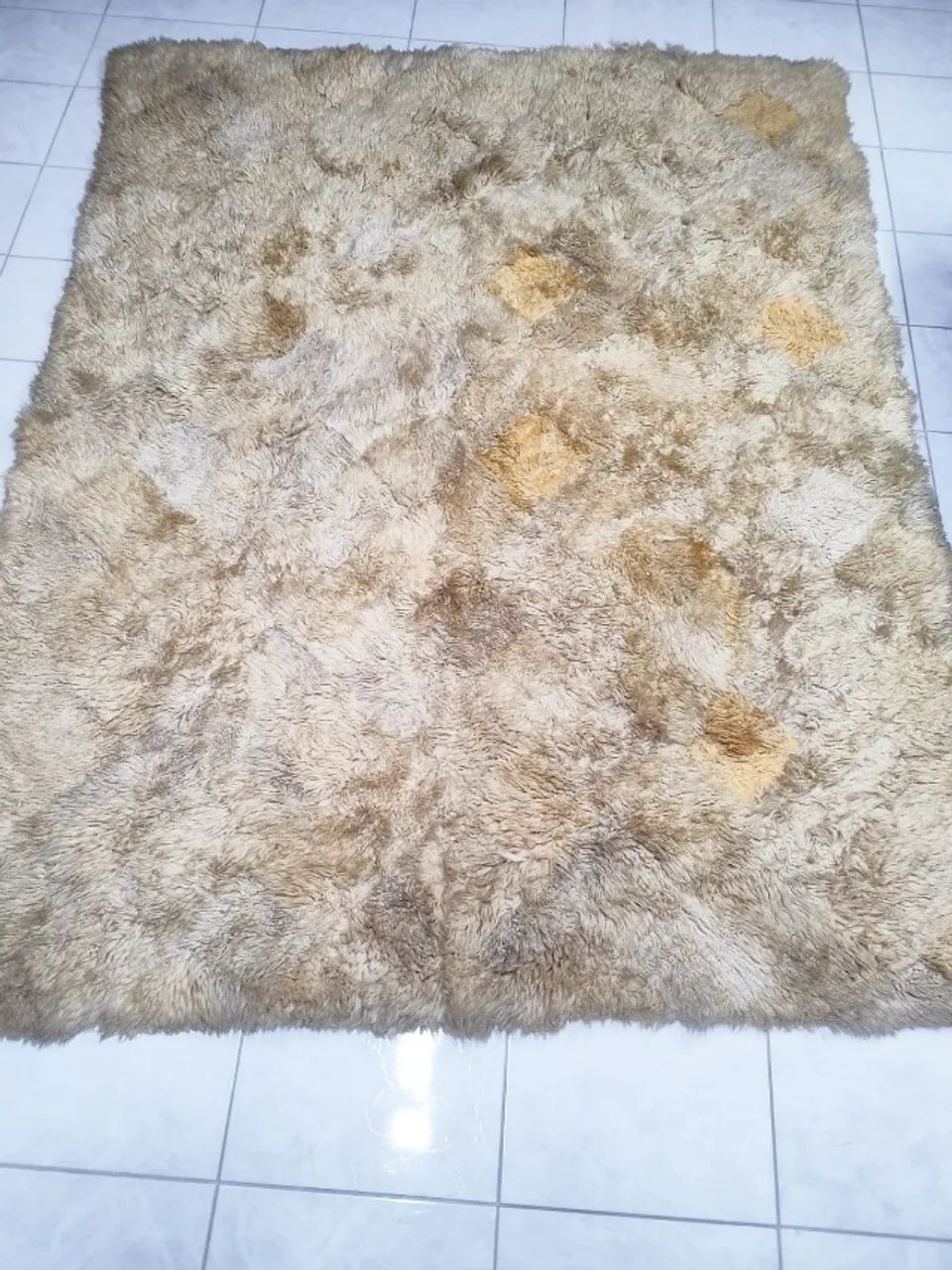 Tapete Lã de Ovelha Natural Original 3x2m