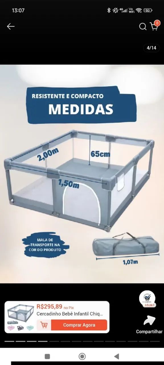 Cercado grande para bebês e crianças 