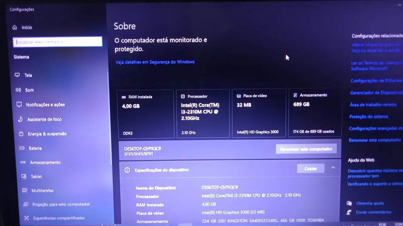 Notebook Samsung I3