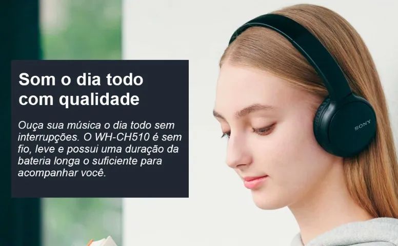 [NOVO / RARO] Headphone Sony WH-CH510 Bluetooth (Até 10x sem juros) - Foto 6
