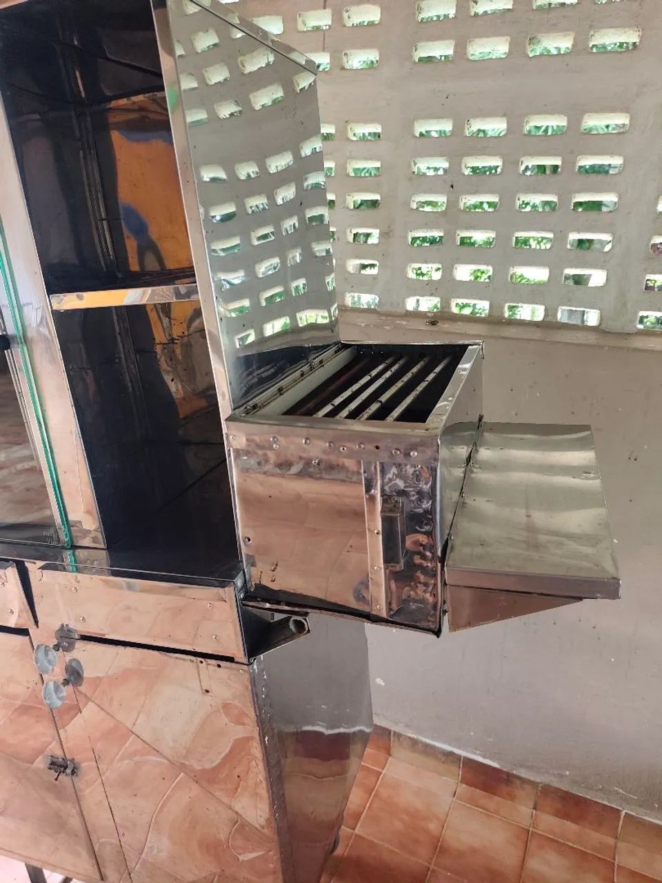 Carrinho de Churrasco Grego em Aço Inox Completo - Pronto para Trabalhar! - Foto 3