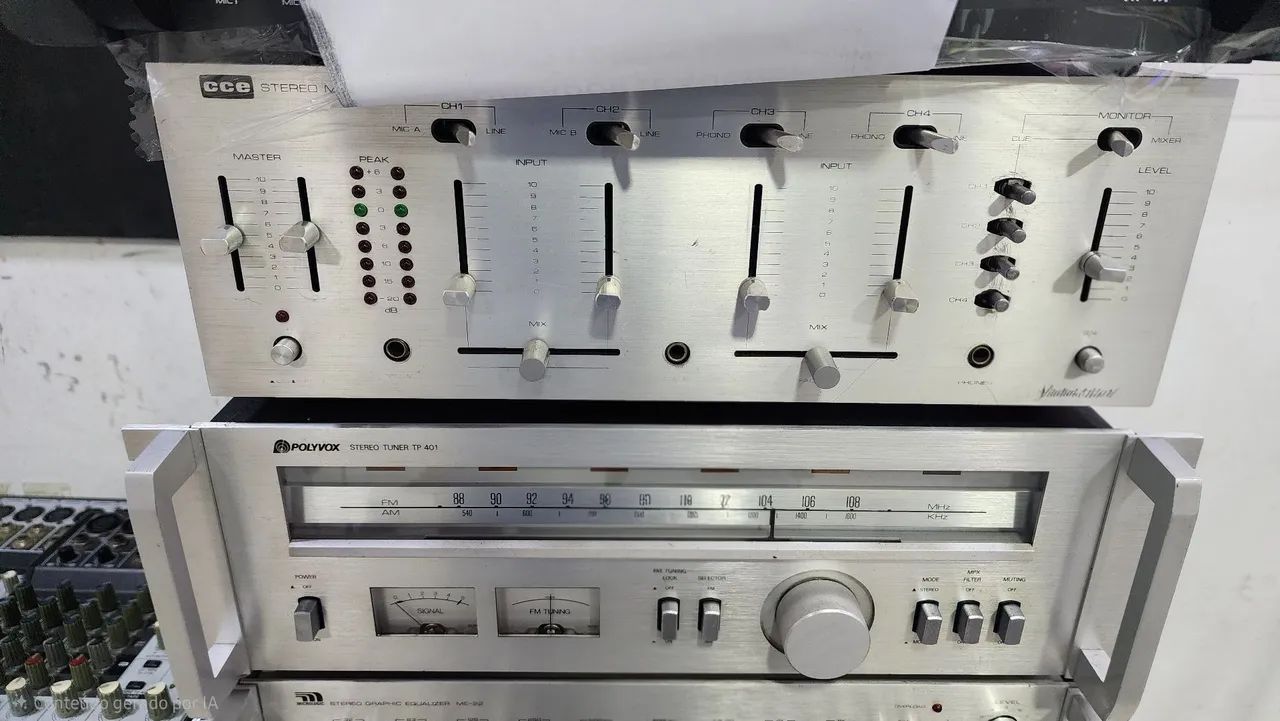 Aparelhos de Som Vintage e Profissional (Nakamichi, Polyvox, CCE, Micrologic e NCA) - Foto 3