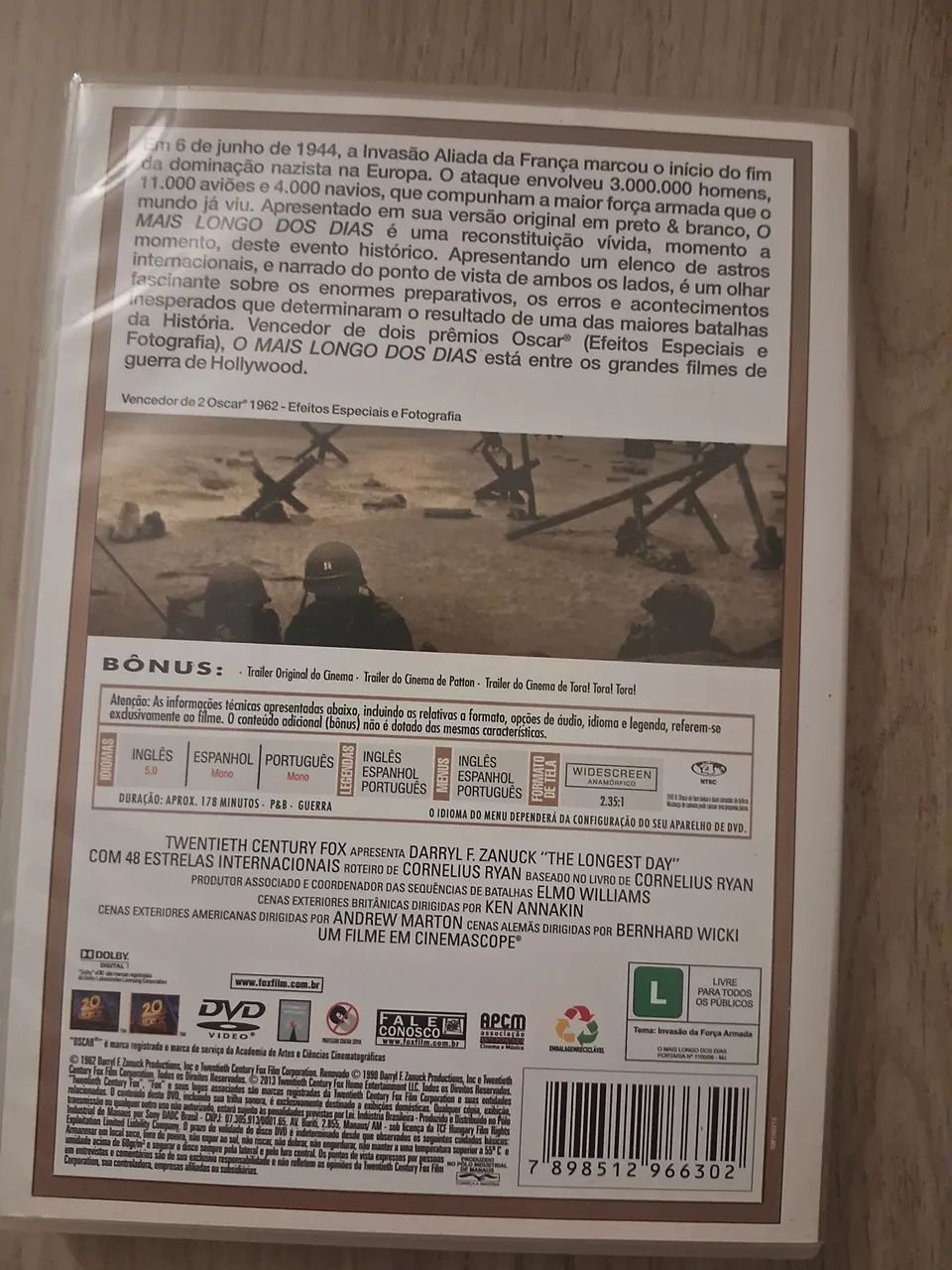 DVD O Mais Longo dos Dias original - Foto 2