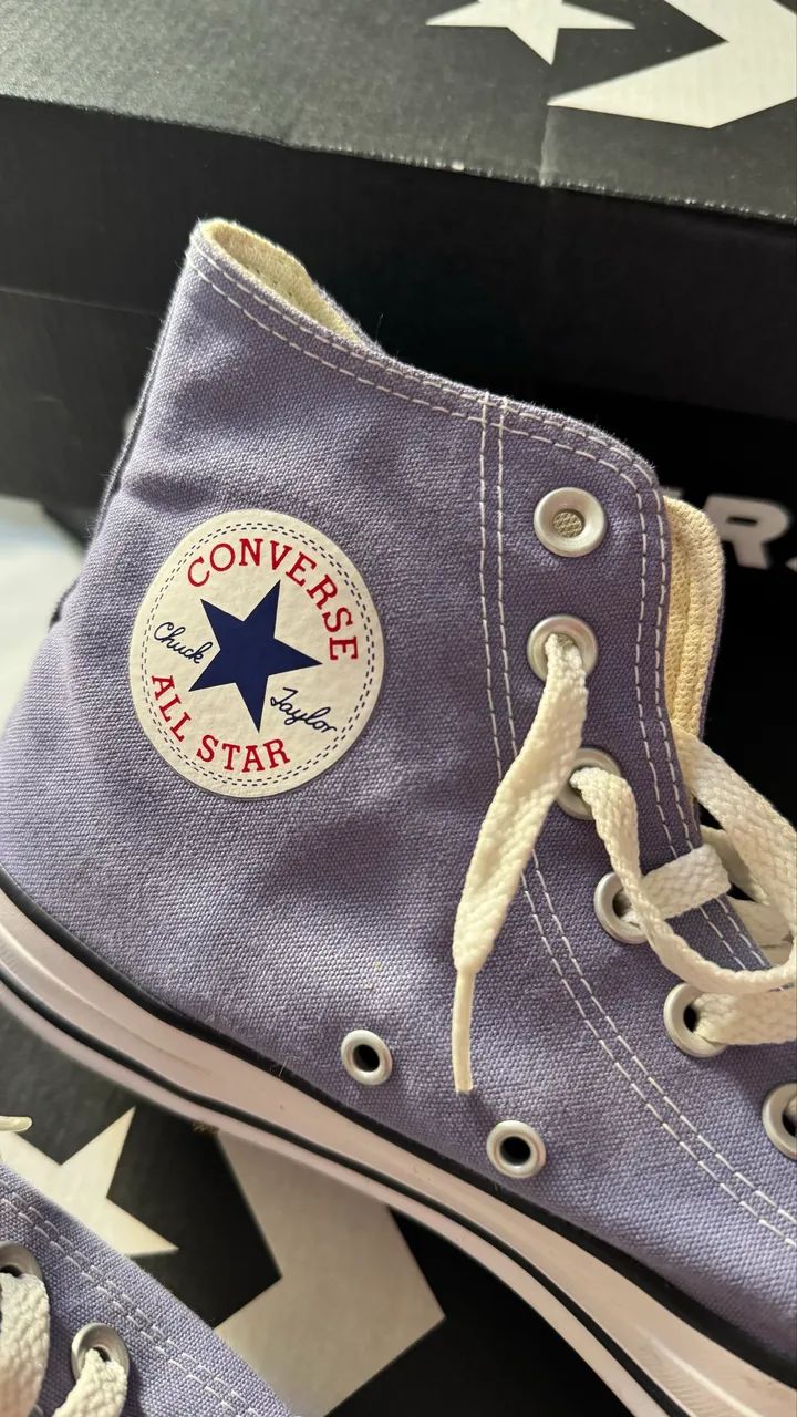 Converse All Star tamanho 38, roxo  - Foto 5