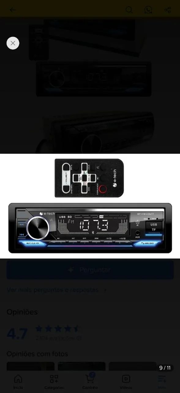 Vende se rádio MP3 E Tech modelo Premium Plus  - Foto 3