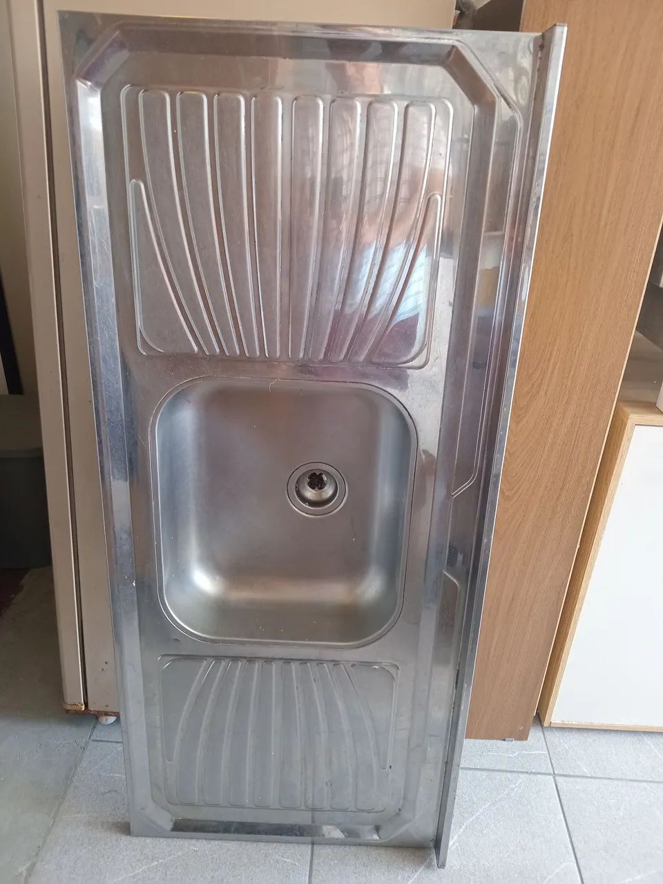 Tampo pia em inox, em ótimo estado. (Entrego)