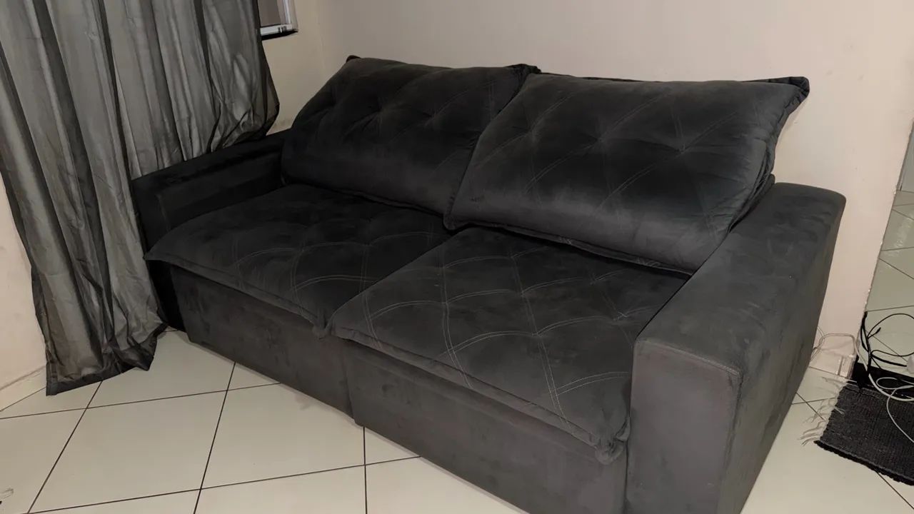 Sofá retratil 3 lugares - Foto 2
