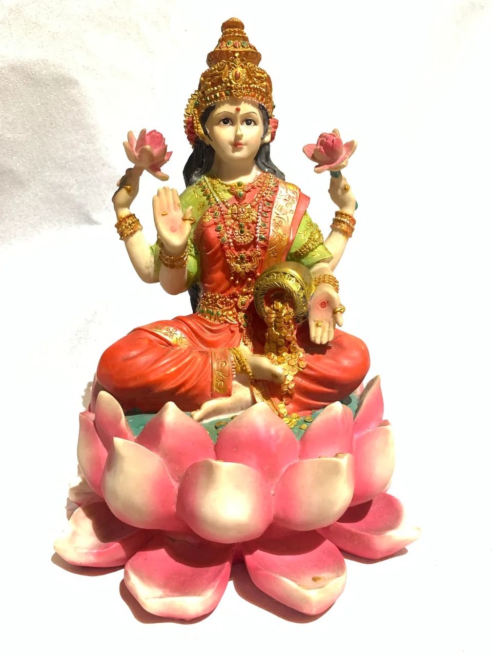Estatueta Indiana Deusa Lakshmi