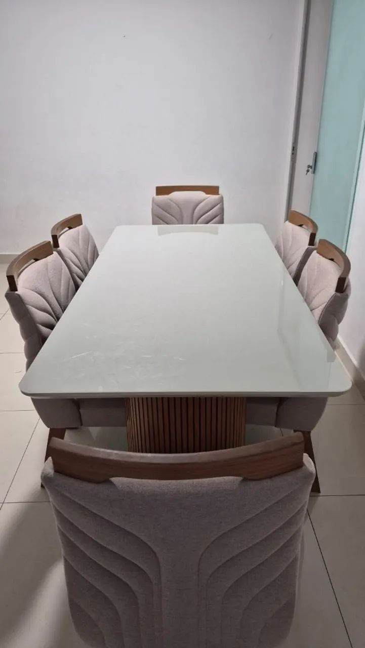 Mesa retangular 6 lugares com cadeiras - Foto 4