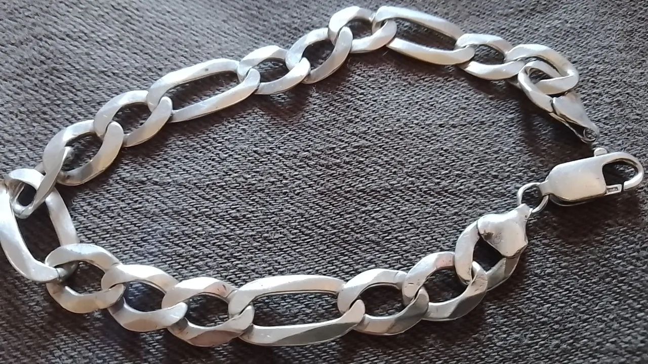 Pulseira de prata pura 