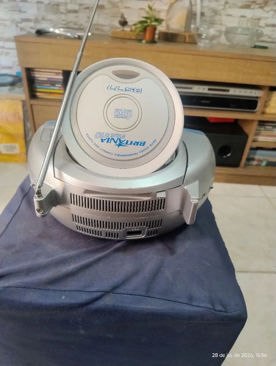 CD PLAYER BRITÂNIA SOUND BS77 AM . FM - Foto 5