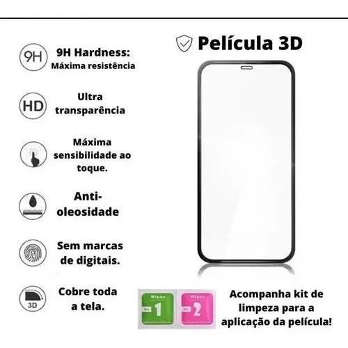 Kit 2 Película 3D Premium iPhone 13/13 Pro/14/16E  - Foto 2