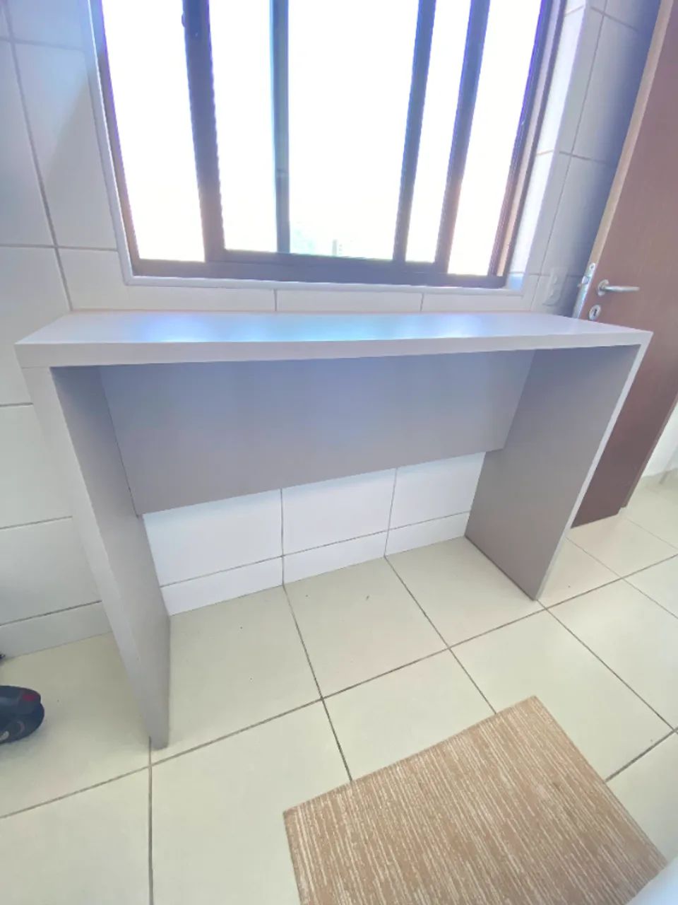 Mesa Alta Cozinha, Bancada Americana | cor: cinza - Foto 5
